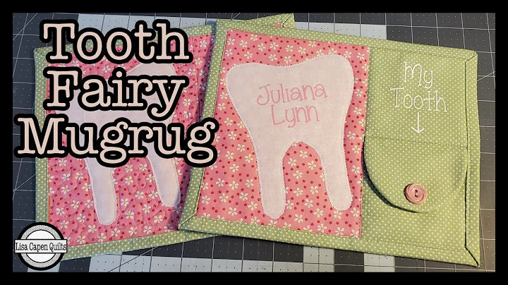 Tooth Fairy Mugrug w/ Flap Pocket  by Lisa Capen Quilts - Walking through the pattern instructions