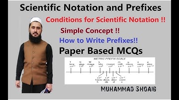 Scientific Notation and Prefixes to the Power of TEN |Lec#06 |Class11/09 |Measurements