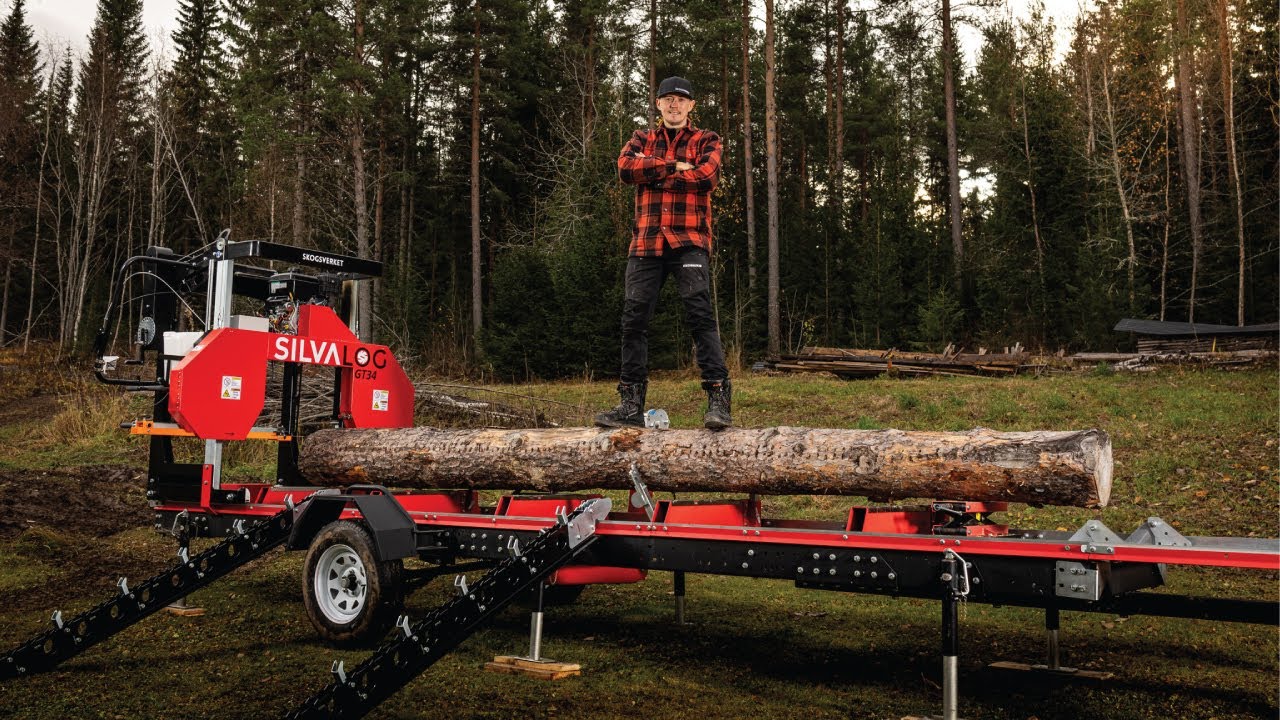 SILVALOG GT34 Mobilt Bandsågverk - Skogsverket