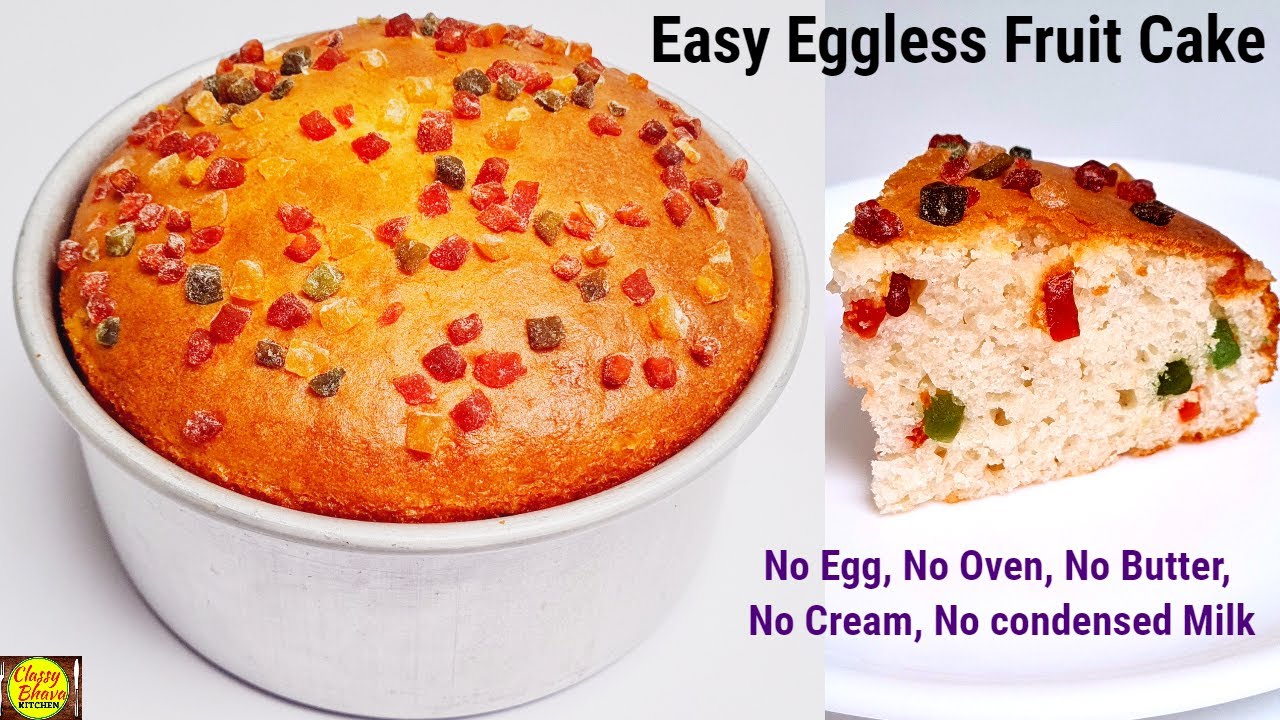 Eggless Fruit Cake | Soft Sponge Cake Recipe | Easiest Fruit Cake in agaro regency digital air fryer