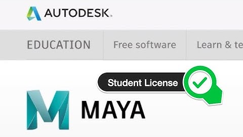 Maya Trial to Educational License