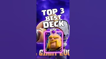 TOP 3 BEST DECK with EVO ROYALE GIANT #clashroyale
