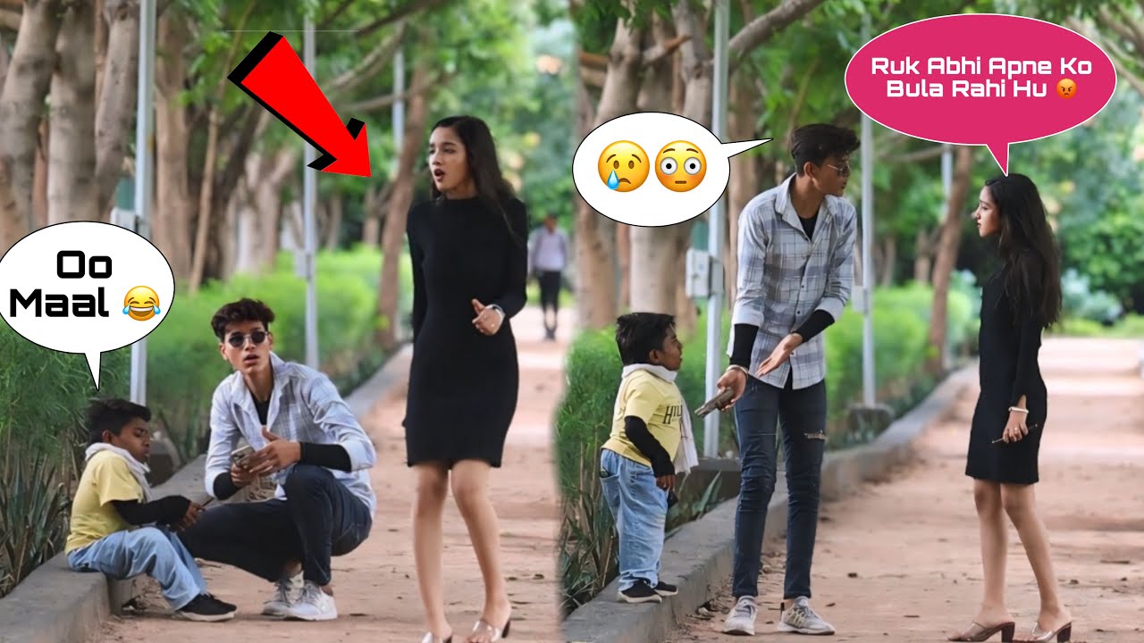 Maal Prank On Stranger Cute Girl 🥰 || Gone Wrong || ये बोना मरबायेगा  😱 || Squad Sachin Short ||