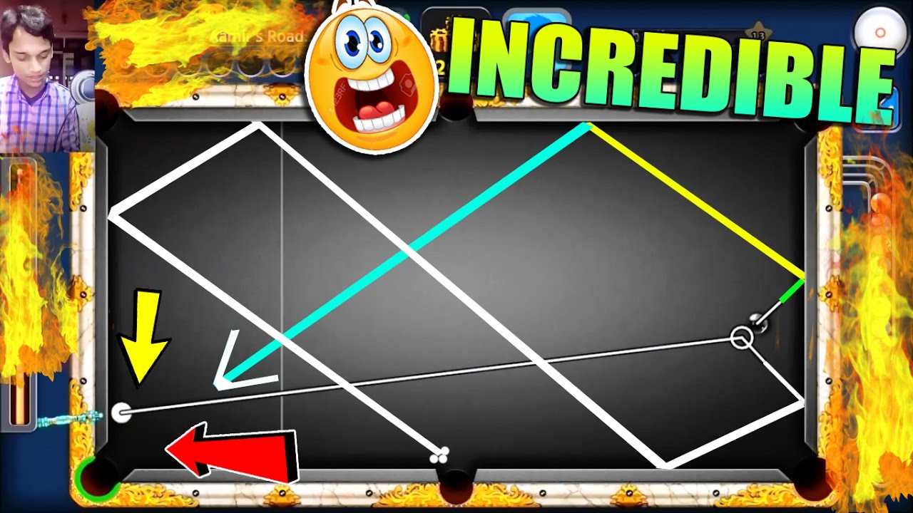 8 Ball Pool- INCREDIBLE SHOT ON 8 BALL- Now That's Impressive [Increasing  Coins w/Aamir] - 