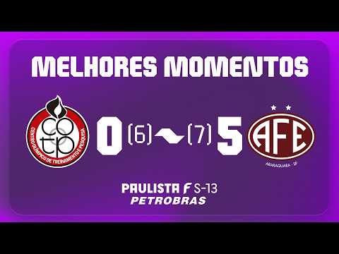 CENTRO OLÍMPICO 0 (6) x (7) 5 FERROVIÁRIA | HIGHLIGHTS | ROUND 1 | PAULISTA U-13 FEMALE PETROBRAS