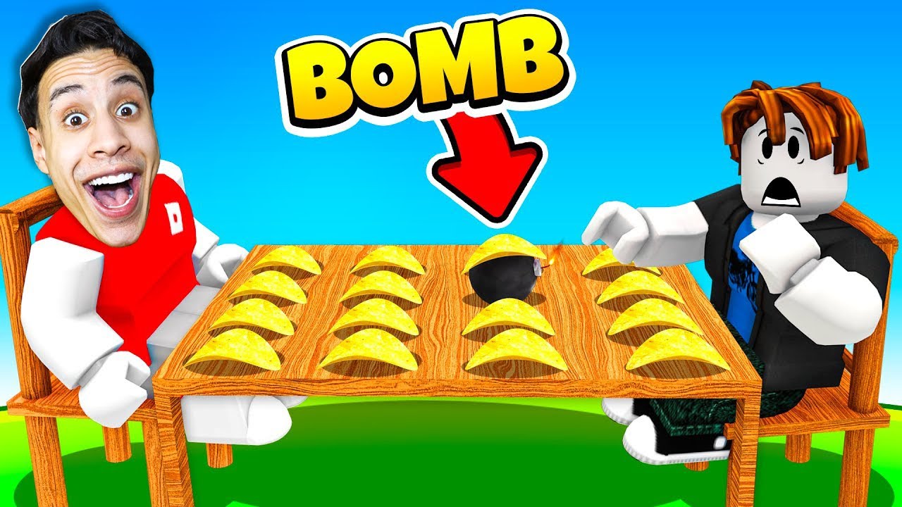 تحدي بومب مع اصدقائي علي 10.000 روبوكس.. (شيبسي ولا قنبلة)💣😱
