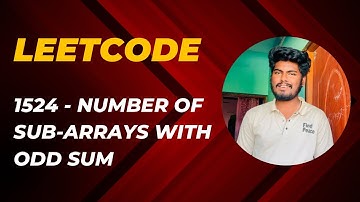Number of sub-arrays with odd sum in python || Leetcode Streak