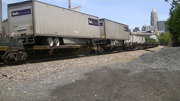 NS 213 with a solid BNSF consist