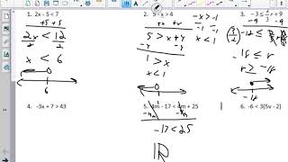 alg 1a 1 5 notes multi step inequalities