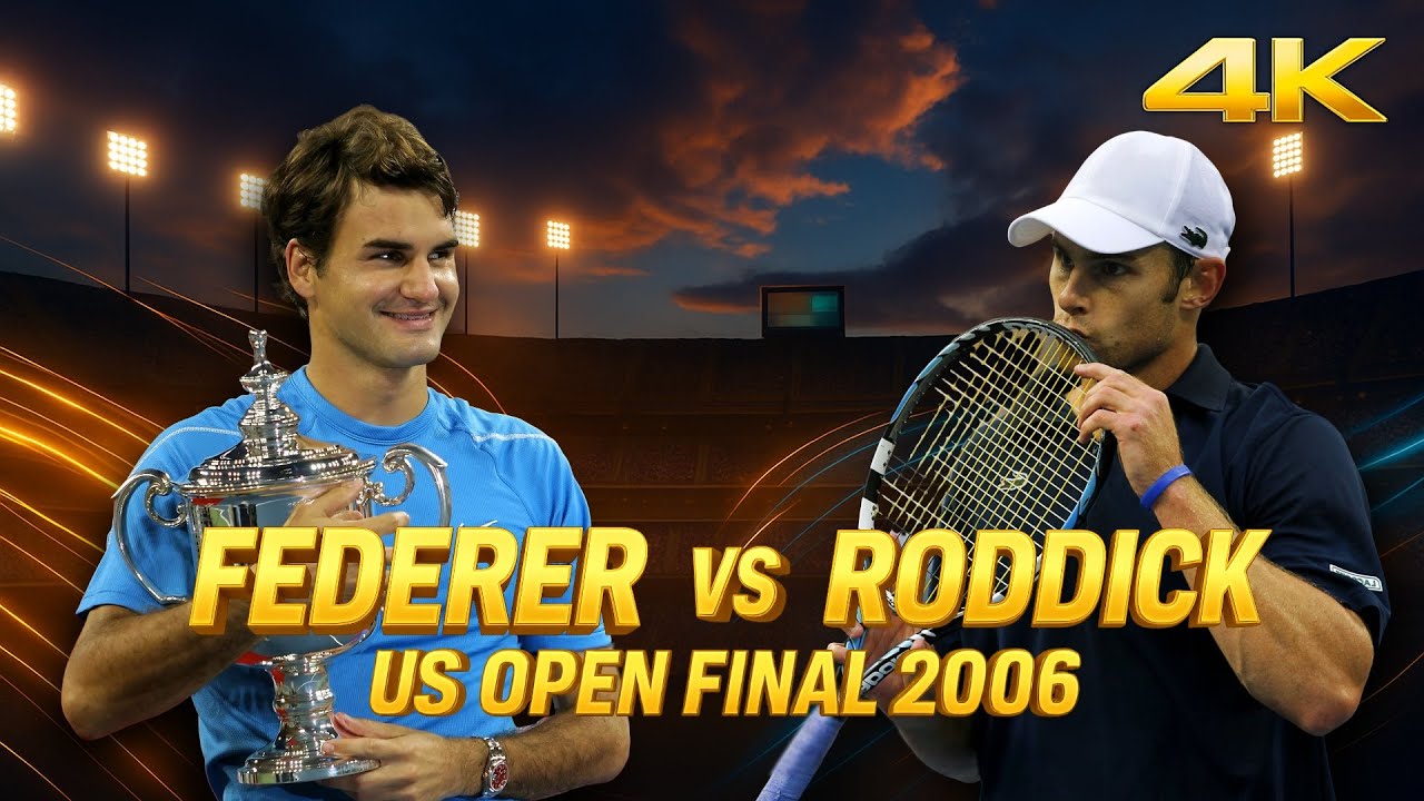 Roger Federer vs Andy Roddick - US Open 2006 Final | 4K Highlights