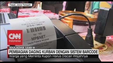 Pembagian Daging Kurban Dengan Sistem Barcode