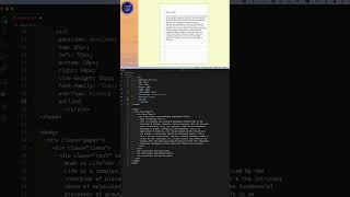 Create the Notebook Page Effect |  HTML CSS  #codingshorts #ytshorts #cssanimation