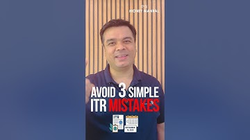 Avoid 3 Mistakes During ITR Filing  #itrfilling #personalfinance #viralshorts  #taxtips