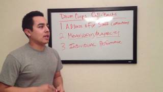 Drum Corps Call-Back Audition - Tips On Your Marching Percussion Audition