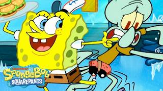 krusty krab becomes ice rink full scene spongebob