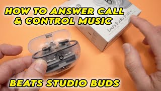 Beats Studio Buds: How to Answer Call & Control Your Music