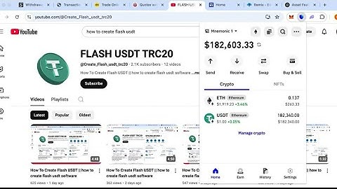 How to Create Tradable Flash USDT for Trading & Gambling | Works on Quotex, Bet365 and Binance