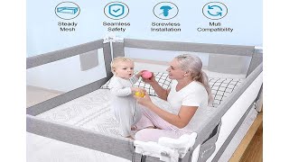 Bed Rails for Toddlers | SURPCOS Bed Rails for Toddlers | New Upgraded Extra Long Bed Guardrail