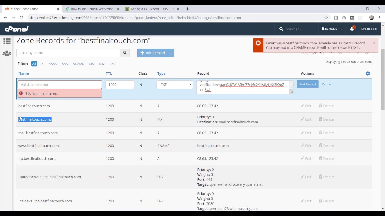 Copy The TXT Record Below Into The DNS Configuration YouTube Copy The TXT Record Below Into The DNS Configuration YouTube