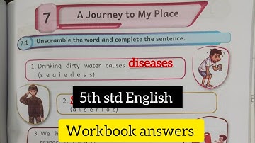 5th std English Term 1 unit 7 Workbook answers/ A journey to my place workbook answers