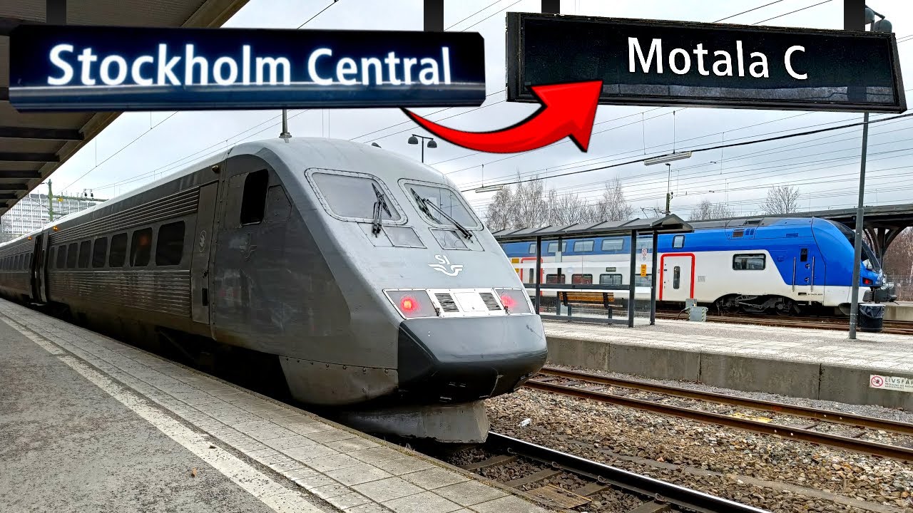 Relaxing Train Journey from Stockholm to Motala