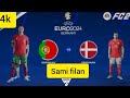 DENMARK VS PORTUGAL |4=2| sami finals UEFA EURO2024 GERMANY (4K 60FPS) EASPORTS FC24   FIFA GAMING 🎮