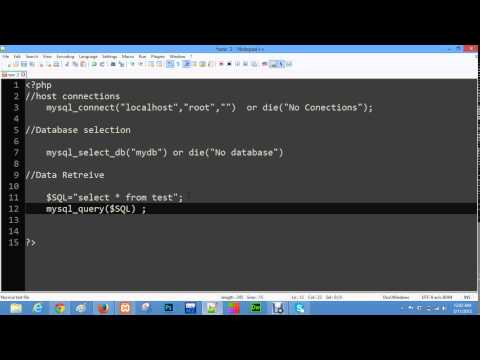 Php Mysql connection bangla video