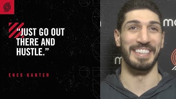 Enes Kanter: "Just go out there and hustle" | Trail Blazers vs. Pistons