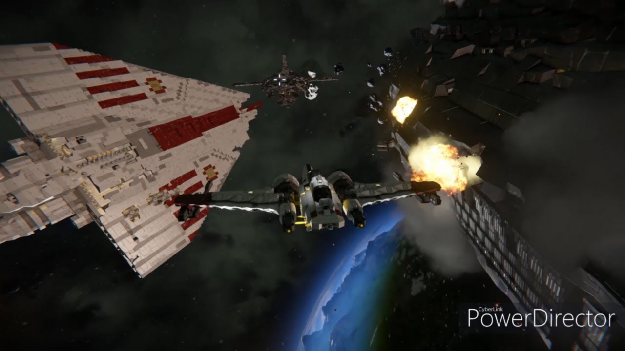 Space Engineers Star Wars: The Clone Wars Space Battle (First ...