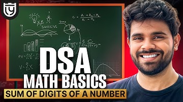 DSA Math Basics - Sum Of Digits of A Number