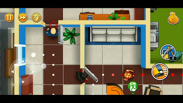 Speed run with ninja suit - Robbery Bob DOWNTOWN  ( 1-8 ) part 3