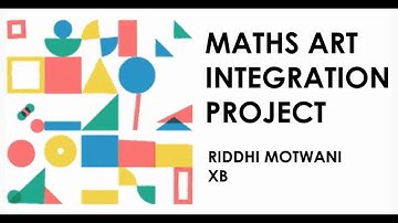 Maths Art Integration Project- Surface Area and Volume\ Class 10 Term-2