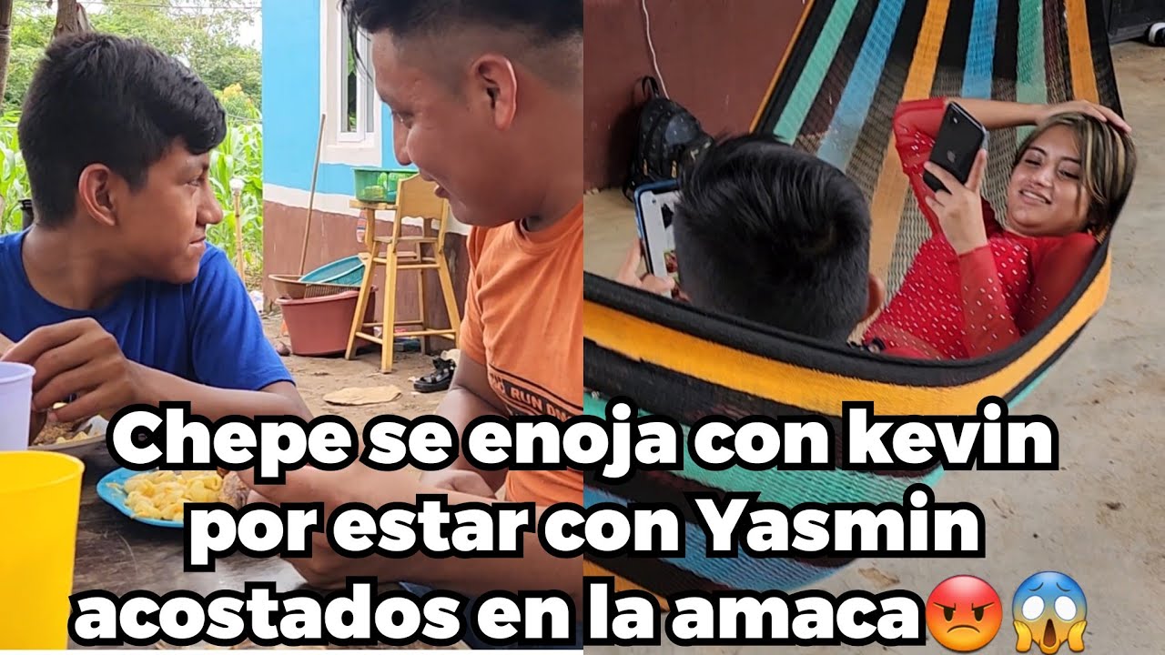 Chepe se pone celoso al ver a Kevin y Yasmin acostados Juntos en una amaca😱😡😡