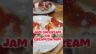 Jam on Cream or Cream on Jam? #grandadisanoldman #jam #cream #scone