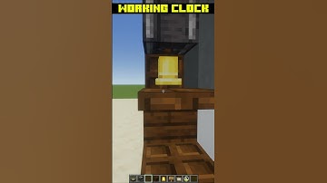 Minecraft: Working Clock #shorts #minecraft #minecraftshorts