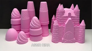 ASMR baking soda crunchy castle crumble