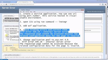 How to host WCF Service application in IIS server without errors