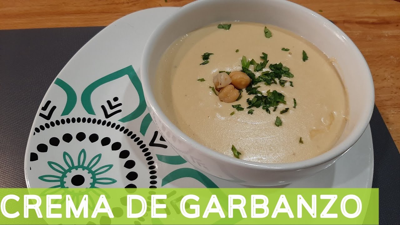 Como hacer crema de garbanzo