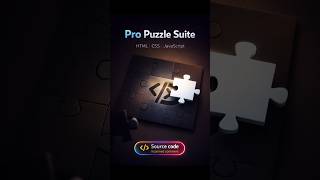 Pro Puzzle Suite - Built with HTML, CSS & JavaScript | @devsQUE #coding #shorts