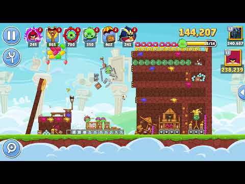 Angry Birds Friends Level 8 Tournament 1378 three stars NO POWER-UP walkthrough 2024-04-06