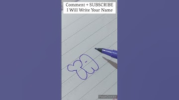 How To Write Bubble Letters | Subscriber Name Request #shorts #ytshorts