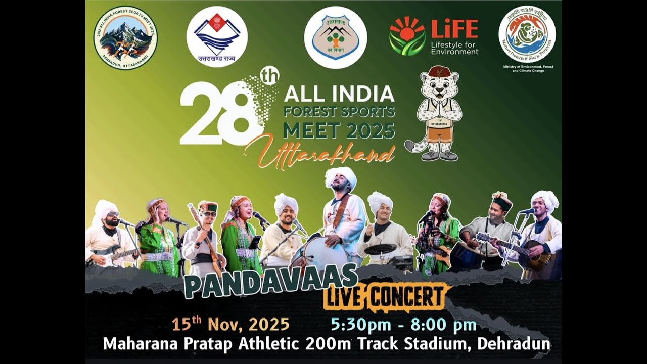 28th AIFSM 2025, Uttrakhand : 15th Nov : Pandavaas (Live Concert)