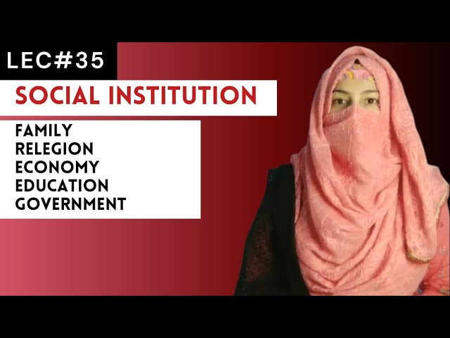 5 institutions of society