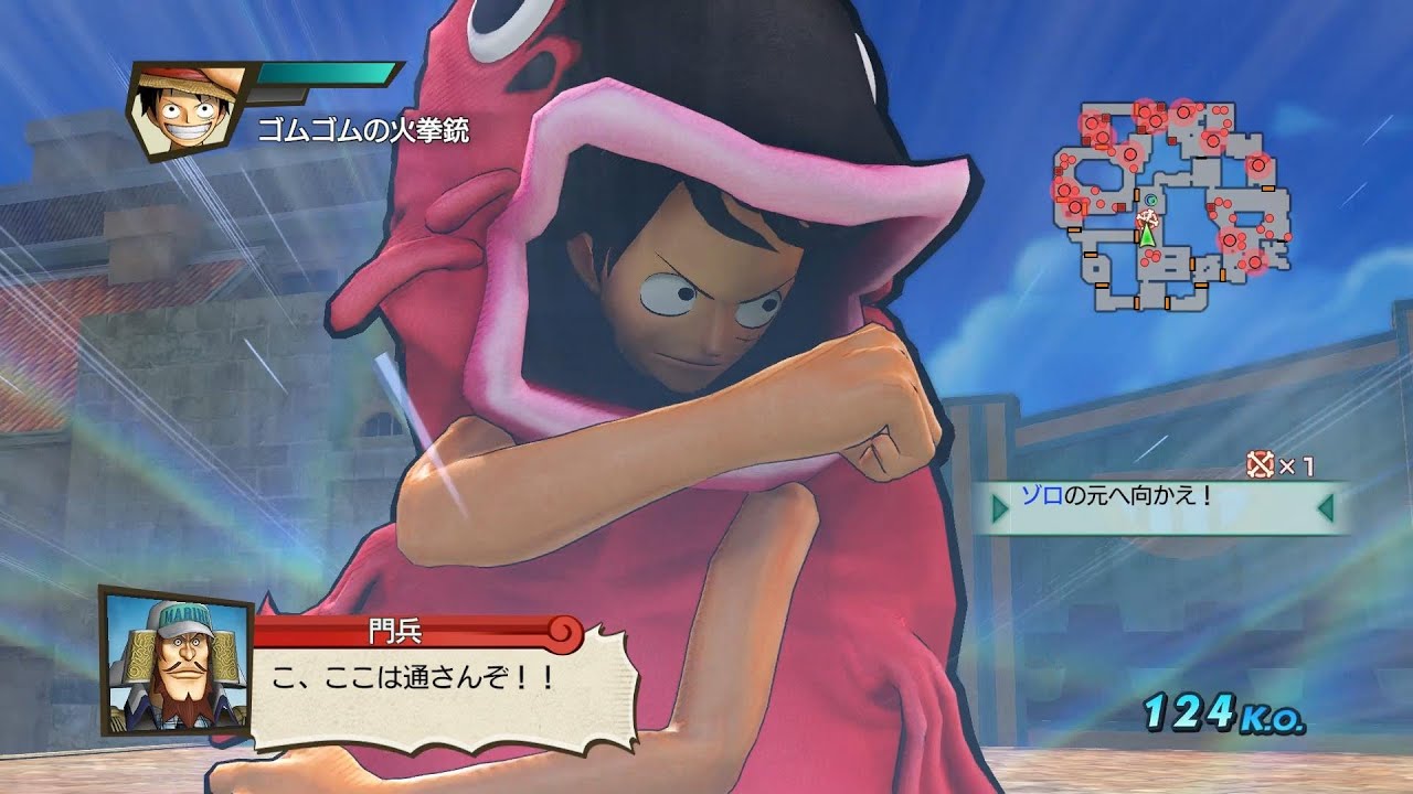 ワンピース 海賊無双3 One Piece Pirate Warriors 3 Luffy Carp Costume Gameplay ルフィ 鯉 Youtube