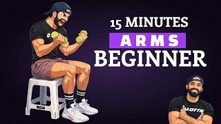 15 min SITTING ARM WORKOUT / With Dumbbells