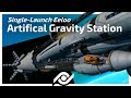 KSP - Single Launch Eeloo Artificial Gravity Station [10000 sub special]