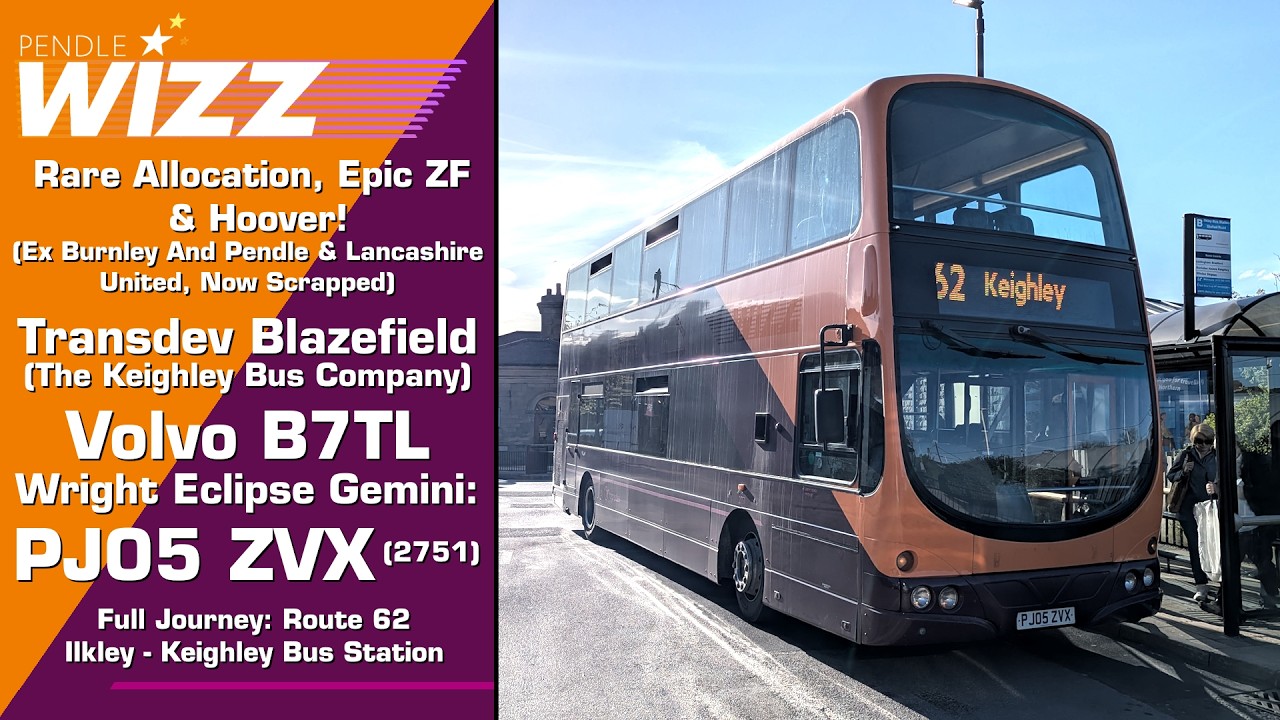 (Rare Allocation, Now Scrapped) The Keighley Bus Company Volvo B7TL Wright Eclipse Gemini: PJ05 ZVX