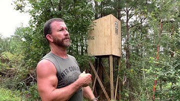 How To Build an Inexpensive Box Blind - Easy Shooting House! Deer Season Prep!