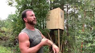 How To Build an Inexpensive Box Blind  Easy Shooting House! Deer Season Prep!