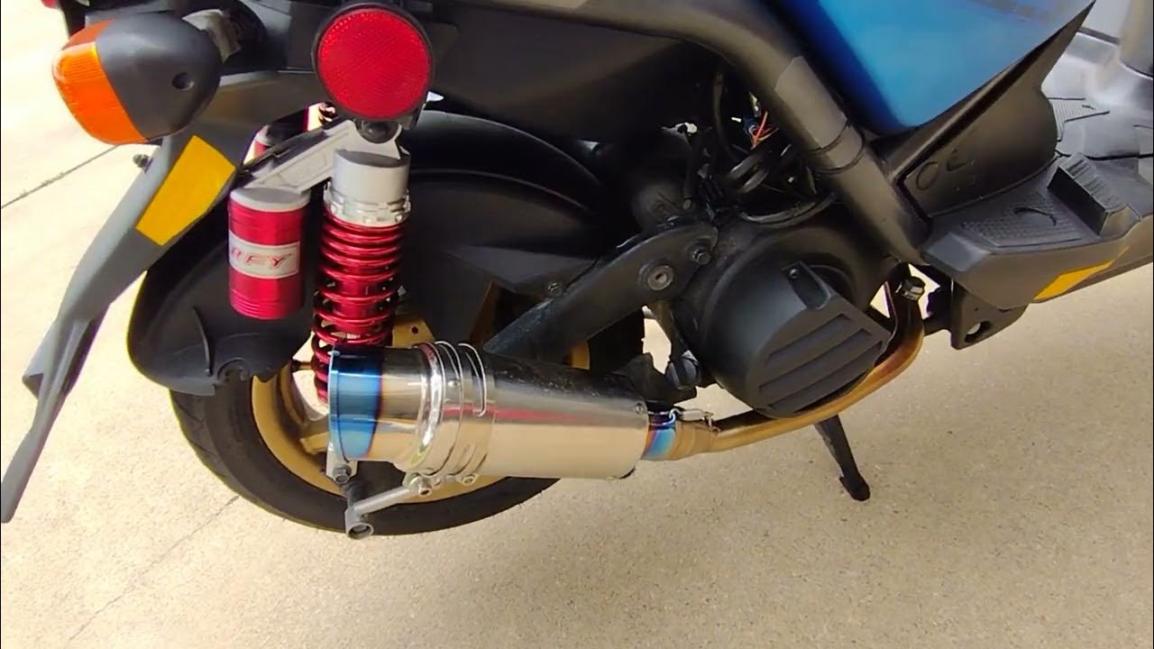 2013 Yamaha Zuma Fart can exhaust YouTube